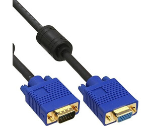 InLine 17711S S-VGA Verlängerung PREMIUM, 15pol HD St/Bu, schwarz (15,0m)
