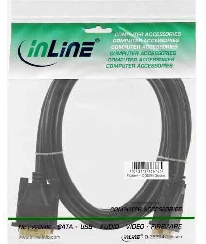 InLine Cable de raccordement DVI M/M 5m