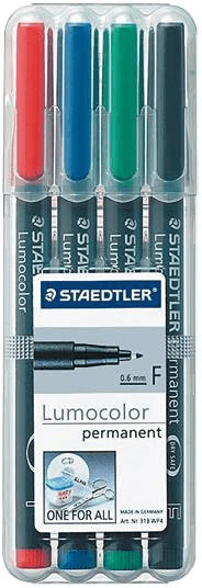 Staedtler Lumocolor 318F - Pochette de 4