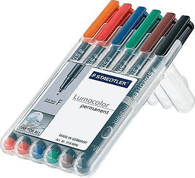 Staedtler Feinschreiber Universalstift Lumocolor Permanent- Pack 4