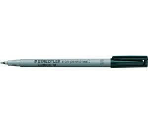 5x STAEDTLER Folienstift Lumocolor F non-permanent 316-9 schwarz OHP Pen Marker 