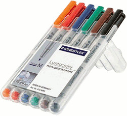 Staedtler Lumocolor 315M - Pochette de 6