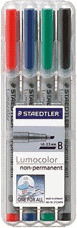Staedtler Lumocolor non-permanent 312B - Pochette de 4
