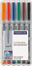 Staedtler Lumocolor 311S - Pochette de 6