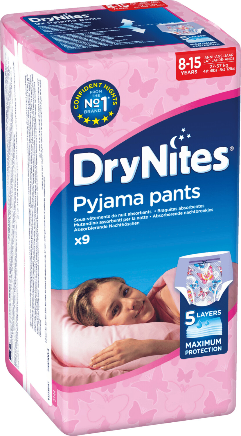 Huggies DryNites fille 8-15 ans 9 couches