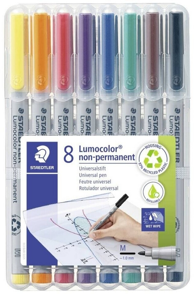 Staedtler Lumocolor 315M - Pochette de 8