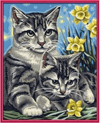 Schipper Peinture par numéro - Katie et son chaton