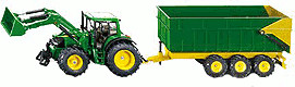 Siku John Deere Front Charger with Trailer (1843)