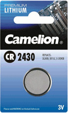 Camelion Pile Bouton CR2430 au Lithium 3 volts, CR 2430 Batterie
