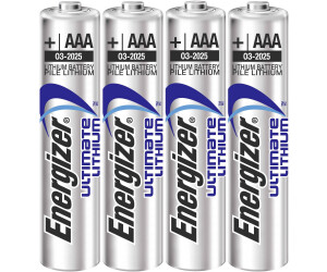 Pile AAA lithium LR03 LR3 E92 Micro Energizer Ultimate lot de 4 piles au  lithium