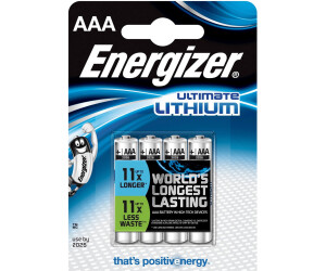 Energizer Lithium AAA / L92 4 pièces pile Batterie – acheter chez