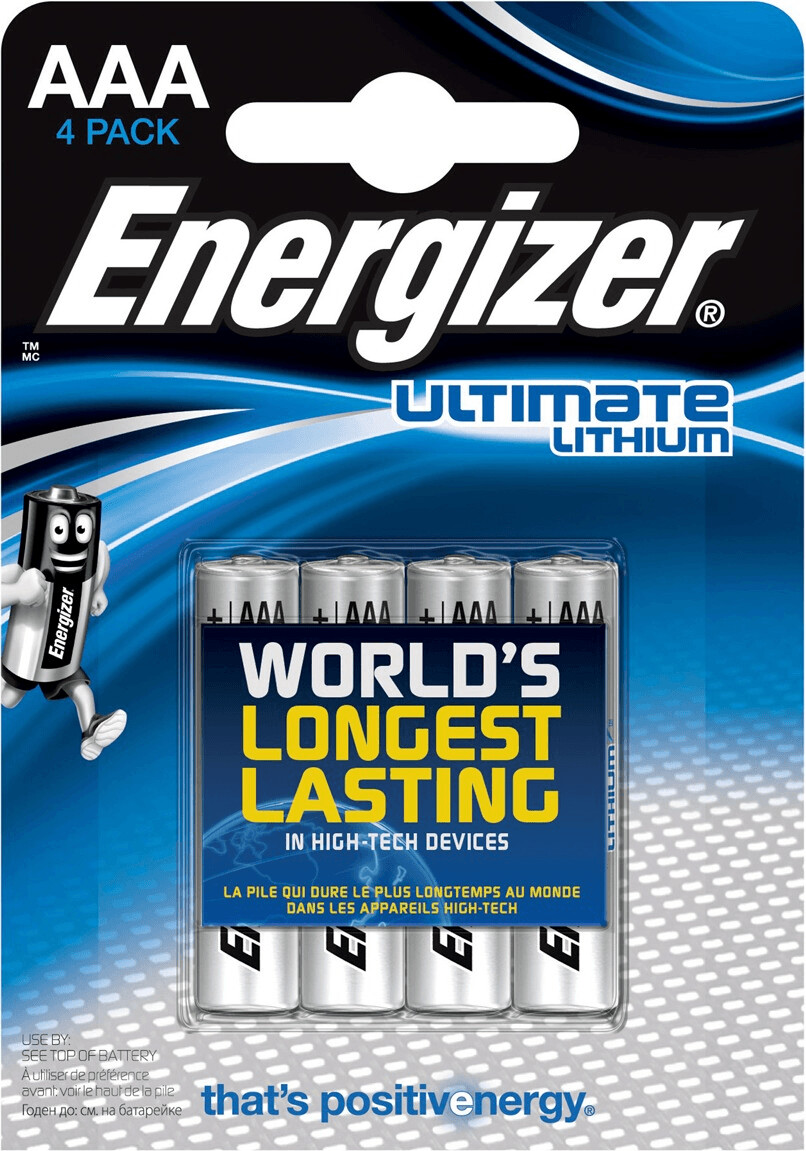 Energizer Pile Au Lithium Aaa 1.5 V Ultimate 4-blister à Prix