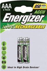 Energizer 2x Rechargeable AAA 850 / HR03
