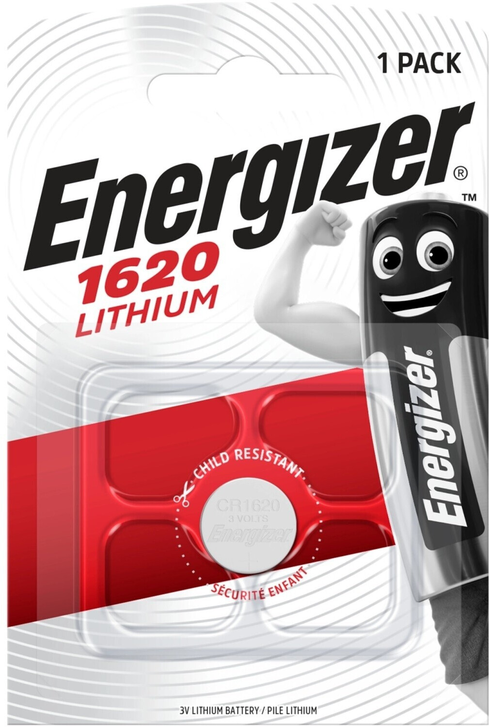 Energizer CR1620 6V 1400mAh (1 pcs.)