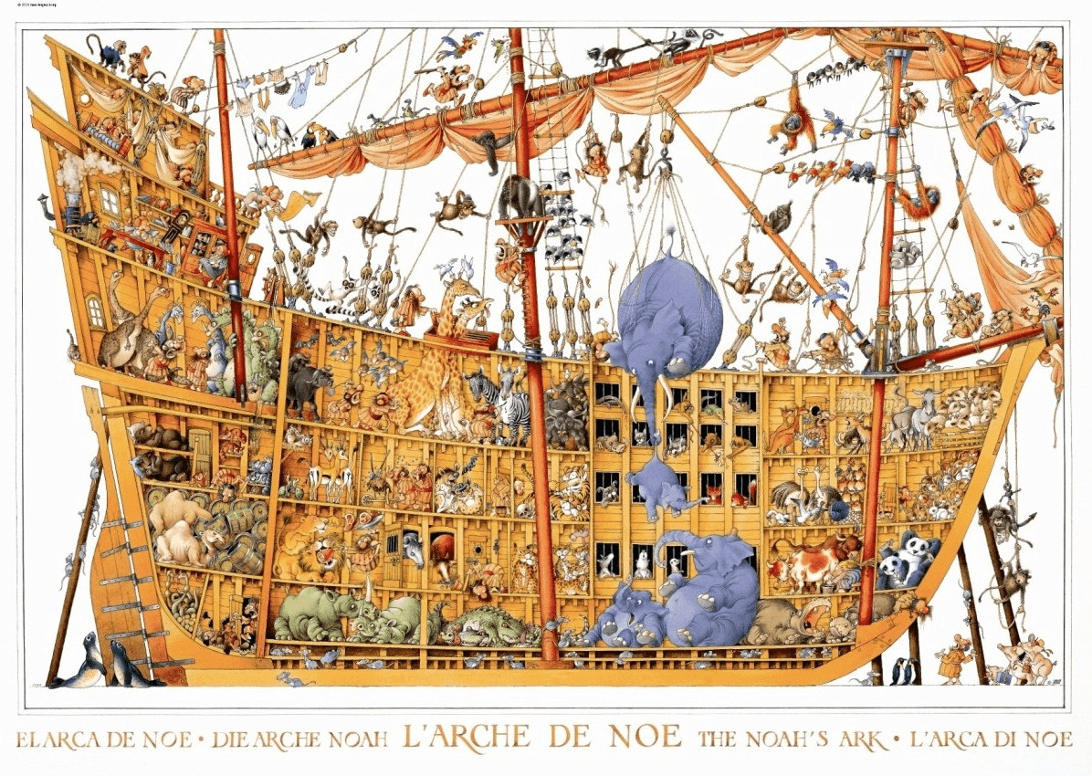 Heye Jean-Jacques Loup Arche de Noé (2000 pièces)