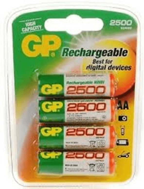 GP 4x AA Accu 2500mAh
