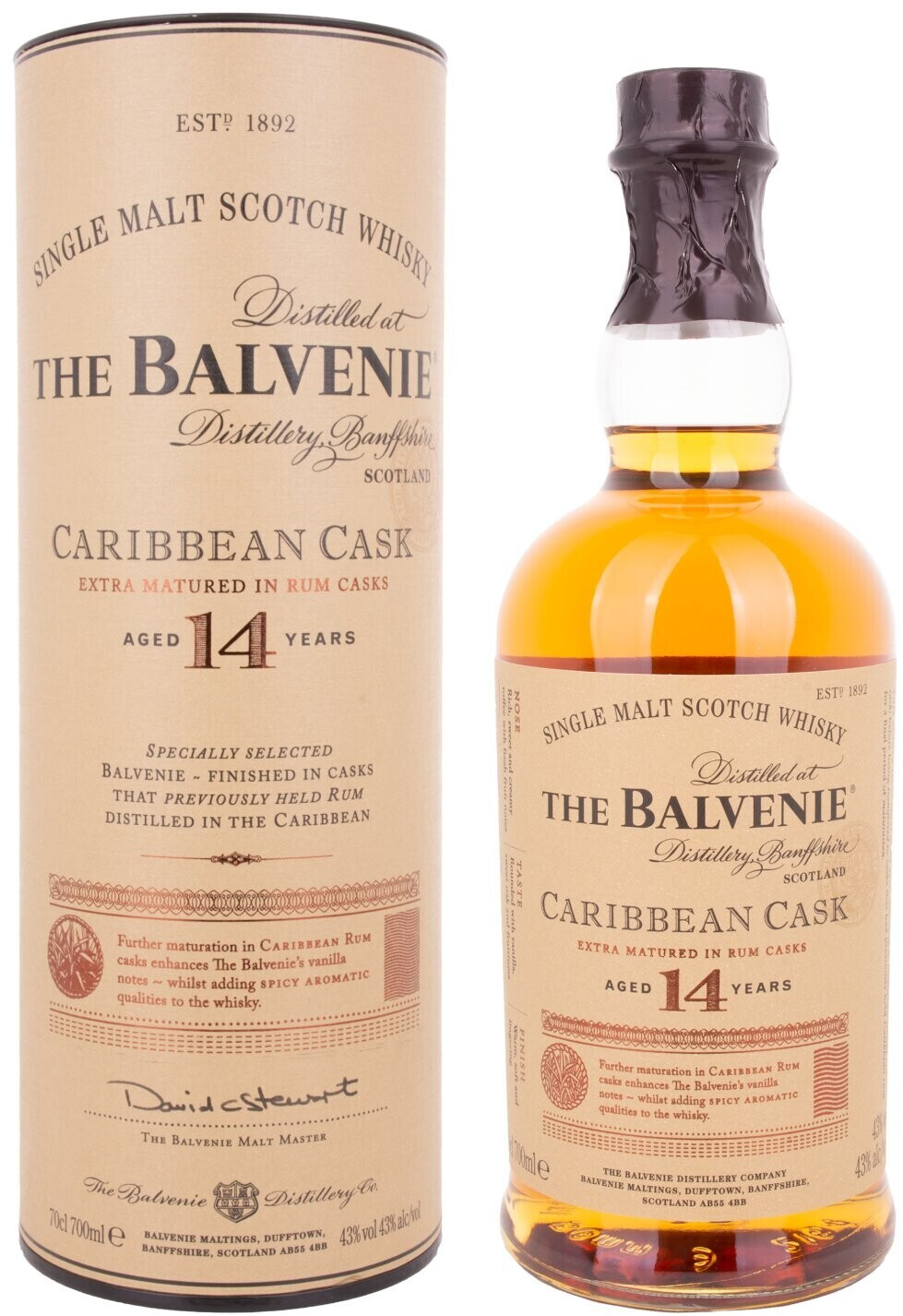 The Balvenie Caribbean Cask 0,7 L 43 %