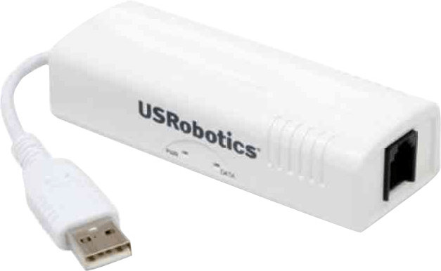 Image of U.S. Robotics V92 56K External USB Modem (USR805637)