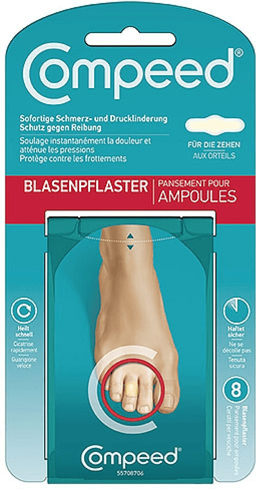 Compeed Pansement ampoules aux orteils (8 unités)