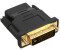 InLine 17660P HDMI-DVI Adapter, HDMI Buchse auf DVI Stecker, vergoldete Kontakte
