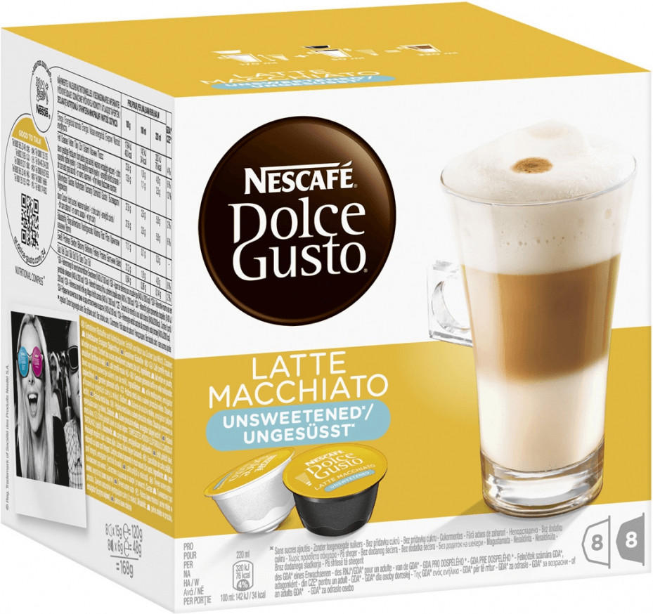 Nescafé Dolce Gusto Latte Macchiato sans édulcorant (x8)