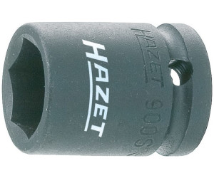 Hazet 900S-14 Douille à chocs/carré creux 12,5 mm/profil traction à 6 pans extérieurs Taille 14 longueur  38 mm 