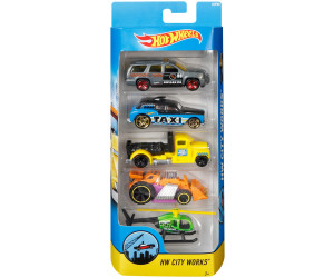 Pack 5 coches hot wheels