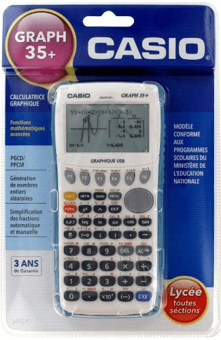 Casio Graph 35+ E Calculatrice graphique USB - Cdiscount Beaux