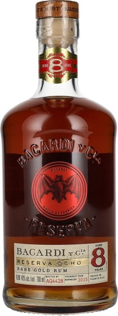 Bacardi Gran Reserva Ocho 8 Años 0,7 L 40 %