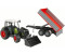 Bruder Claas Nectis 267 F Traktor mit Frontlader und Bordwandanhänger (02112)