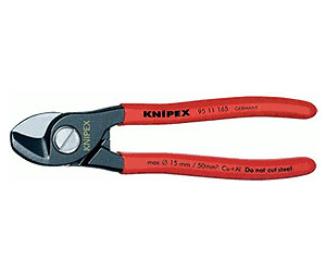 Knipex Kabelschere mit Abisolierfunktion mit Kunststoff überzogen 165 mm 