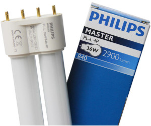 4 x Philips MASTER PL-L 4P 36 W/840 2 g11 lámpara fluorescente compacta neutralweiß nuevo y original 