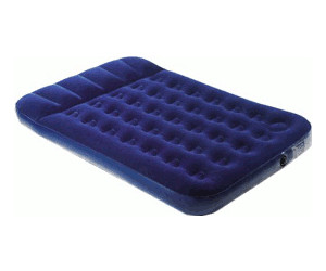 Gelert Full Double Box Flock Airbed with built in inflator