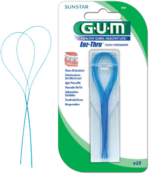 GUM EZZ-Thru Floss Threaders (25 pcs)