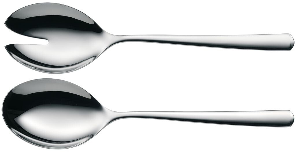 WMF Atria Posate Per Insalata 2 Pezzi – Acciaio Inox Cromargan 18/10 Lucidato – Forchetta E Cucchiaio – Lavabili In Lavastoviglie