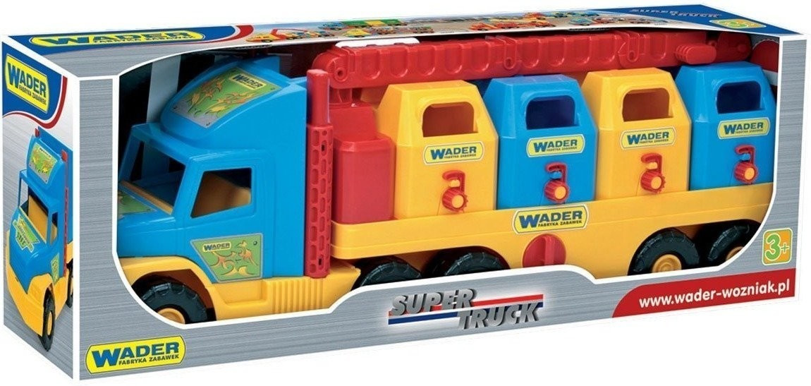 Wader Super Truck Camion à recycling avec grue (03653)
