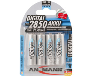 ANSMANN Piles rechargeables HR6 NiMH 2850 mAh 1,2 V (lot de 8)