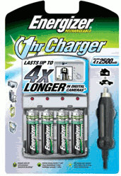 Energizer 1hr Charger (CH1HR) + 4x AA 2450mAh