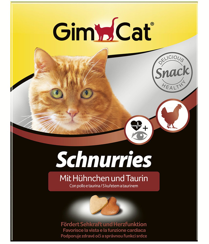 GimCat Schnurries Taurine & Poulet (650 morceaux)