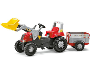 Rolly Toys rollyJunior RT red with Loader and Farm Trailer