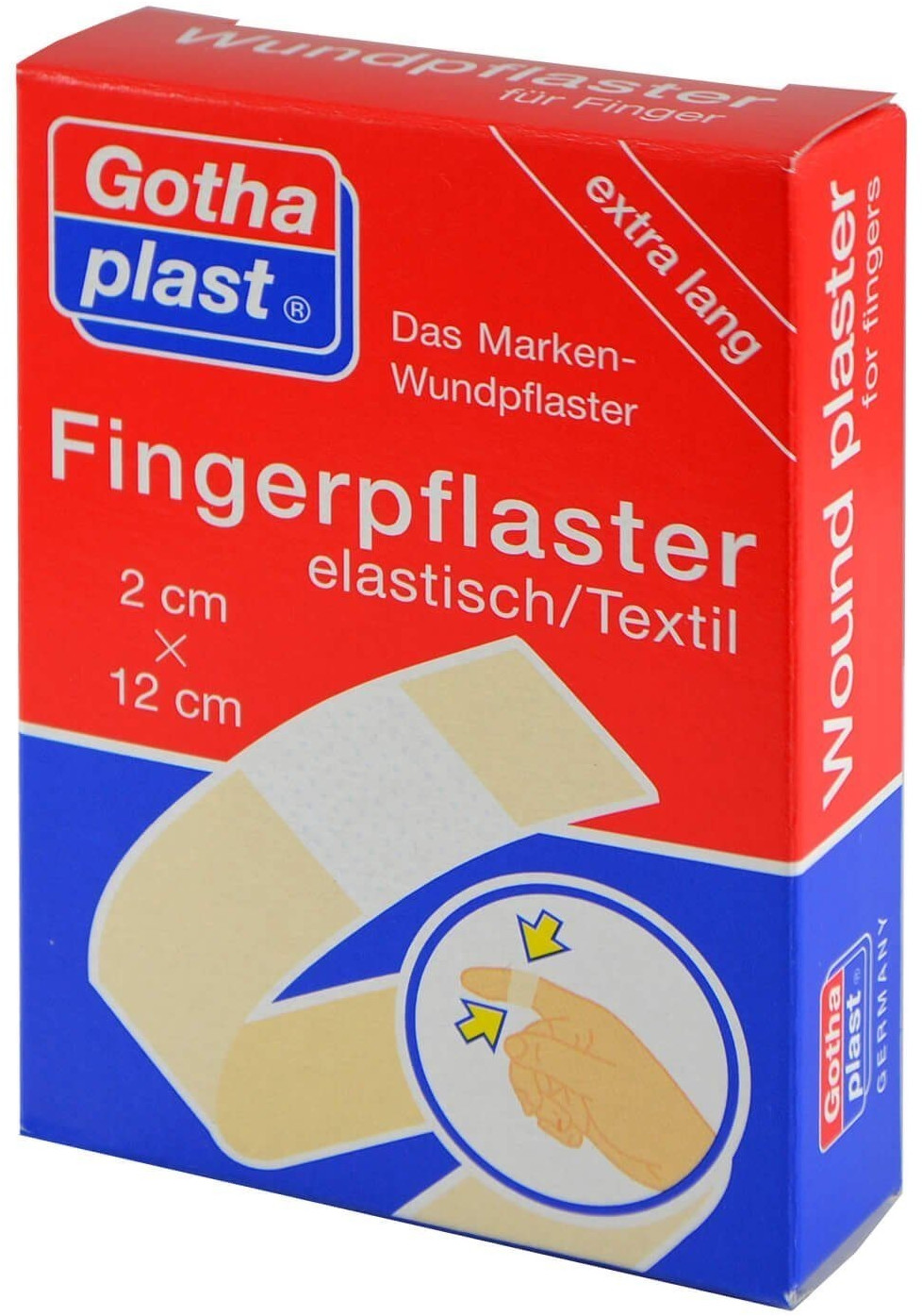 GOTHAPLAST Fingerverband 2x12 cm elastisch 5X2 St - Gothaplast