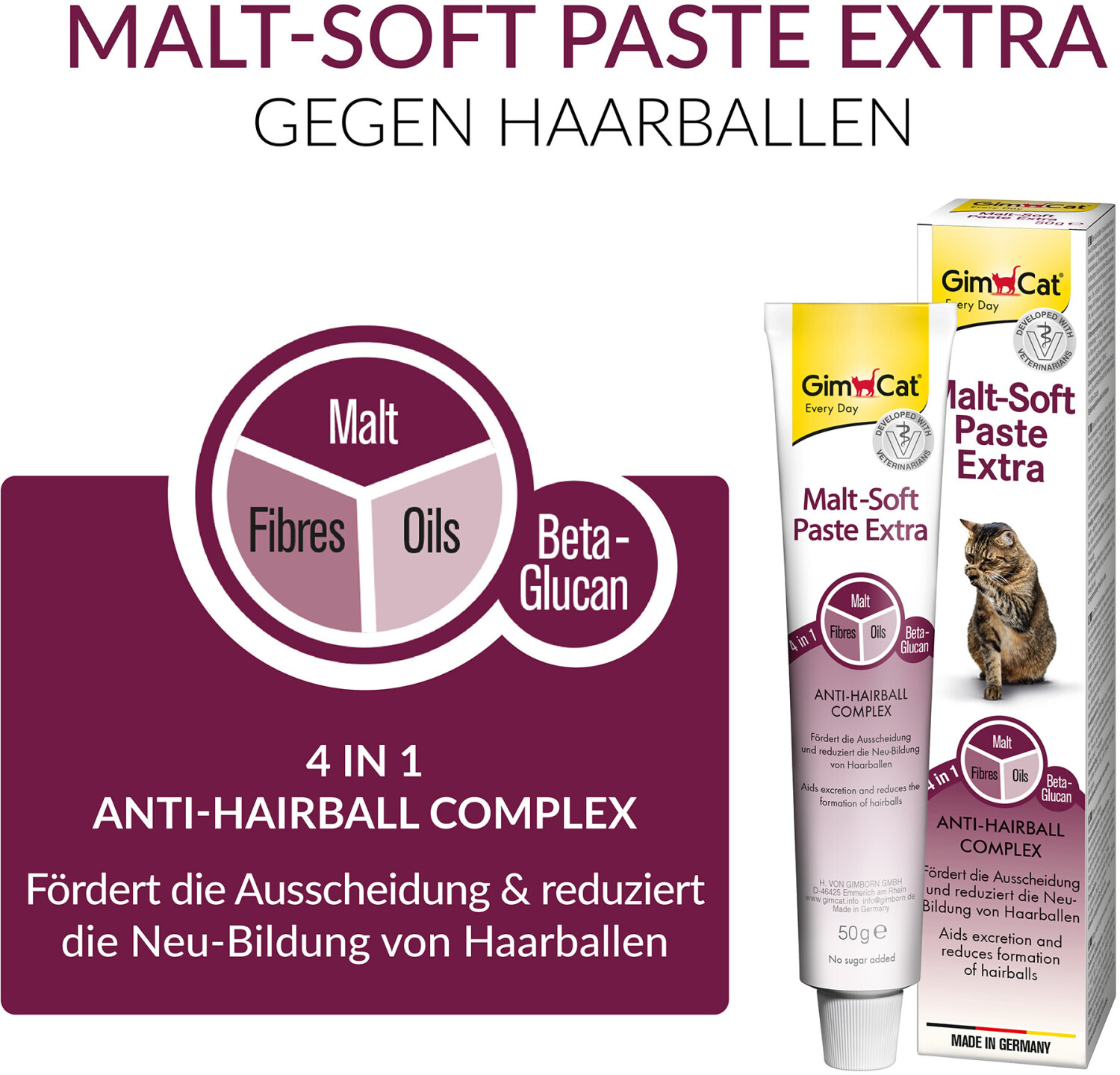 GimCat Pâte de malt 200 g GimCat Pâte de malt 200 g