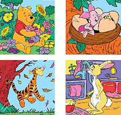 Ravensburger Winnie the Pooh and his friends (6-9-12-16 pieces)