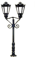 Viessmann Réverbère de parc double noir (60731)