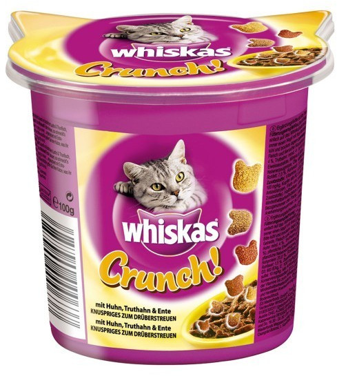 Whiskas Crunch avec poulet, dindon & canard (100 g)