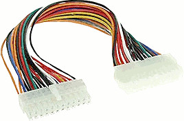 InLine Mainboard cable, ATX 24pin M/F, 0.3m (26629)