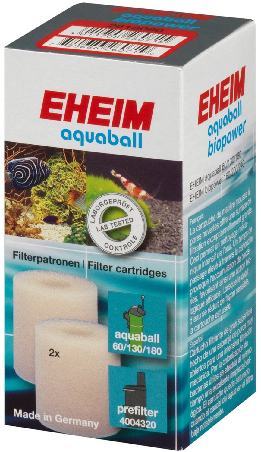 Eheim Cartouche filtrante aquaball 60/130/180 (2618080) au meilleur prix  sur