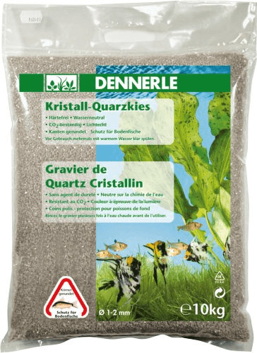 Dennerle Gravier de quartz cristallin blanc nature (10 kg)
