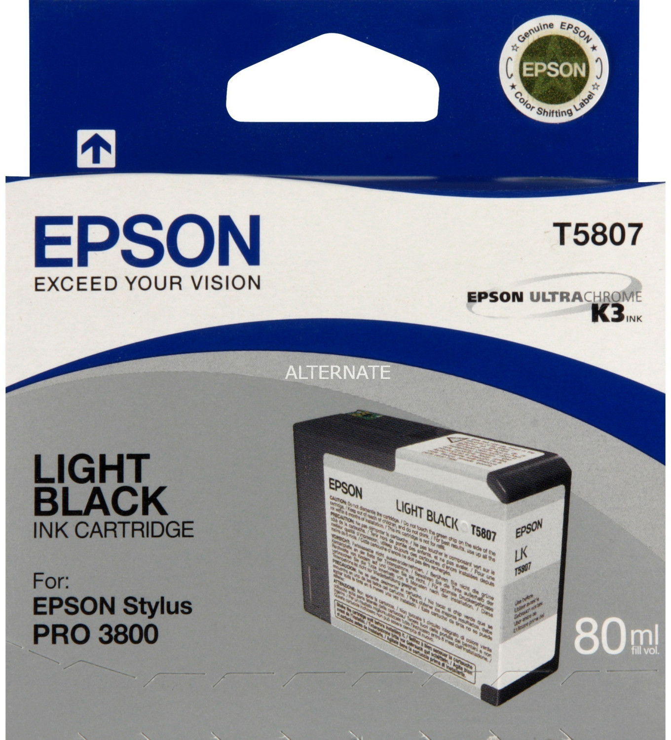 Epson T5807 noir clair