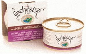 Schesir Poulet, boeuf avec riz (85 g)